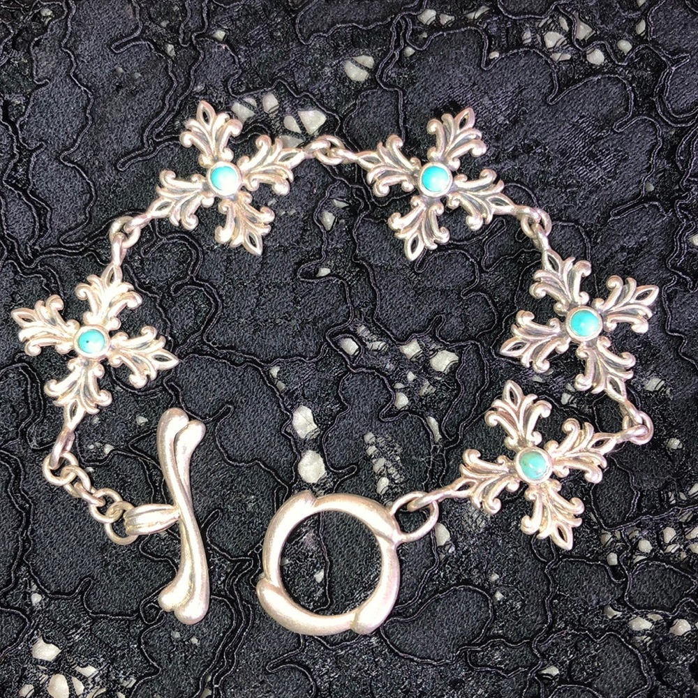 Barse sterling turquoise bracelet